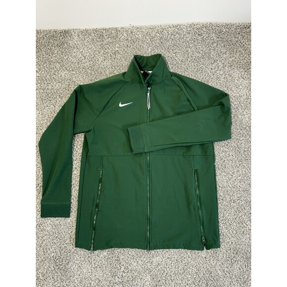 Nike Swoosh Full Zip Womens Football Jacket  CI6432-341 Size L Green - Picture 2 of 7